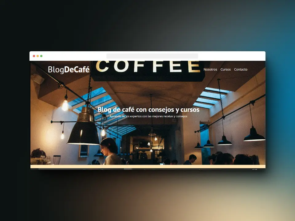Coffee Blog Screenshot 1