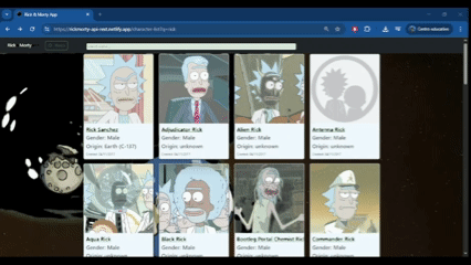 Rick & Morty Api Rest Screenshot 3